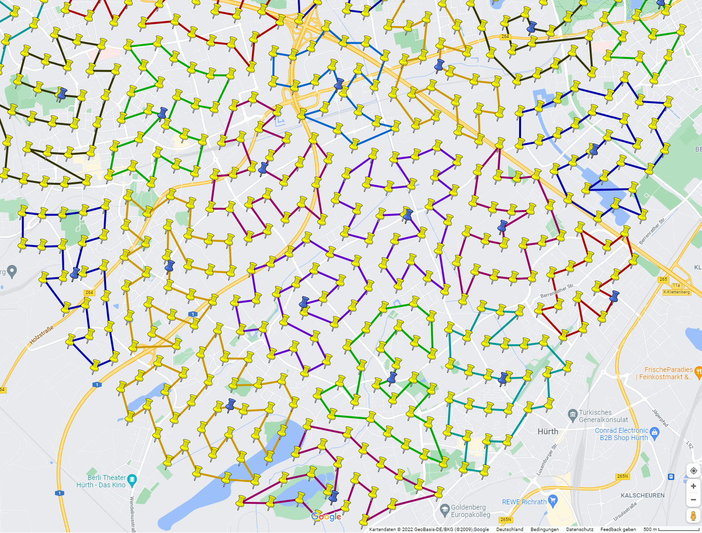 Click to enlarge Clustering Zoom South